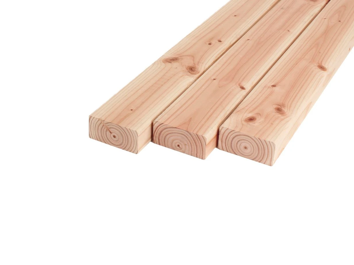 Douglas Regel 4.5 x 9.5 cm (45 x 95 mm) Geschaafd - Lengte 300 cm - Afbeelding 1